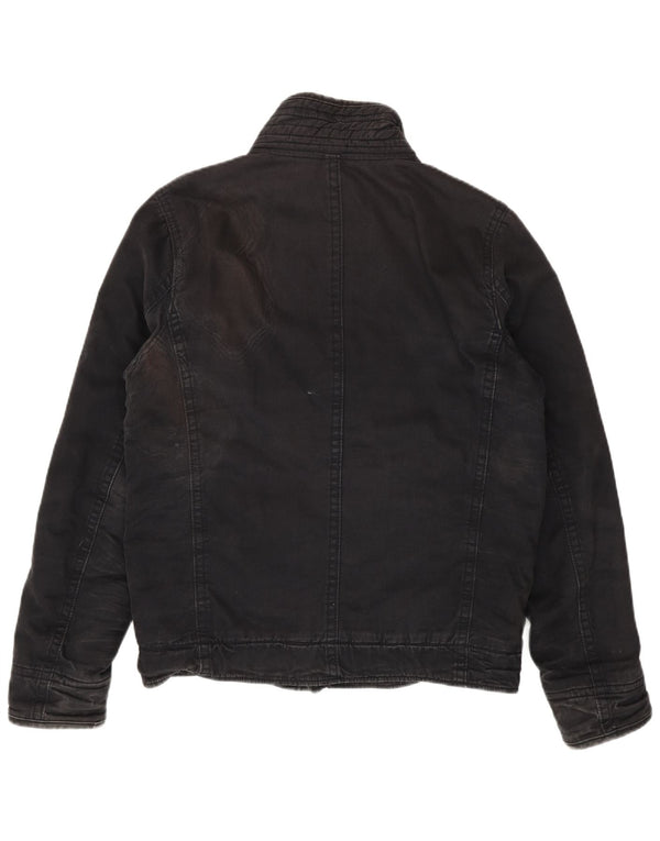 Hollister Mens Utility Jacket UK 40 Large Black Cotton