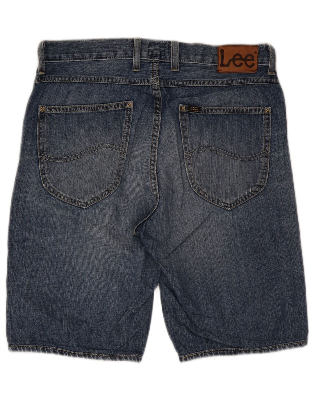 Lee Herren 5-Pocket-Short-Jeansshorts W30 mittelblaue Baumwolle