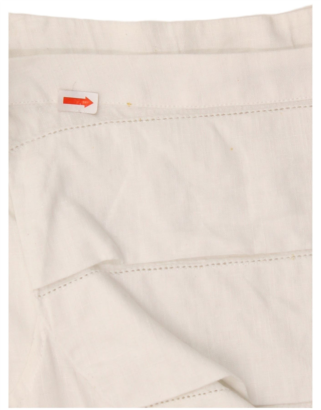 NARACAMICIE Damen ärmelloses Blusen-Top, Größe S, Weiß