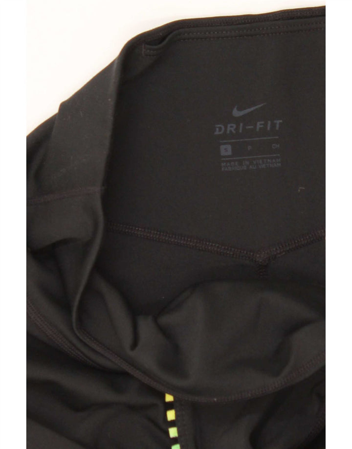 Nike Damen Dri Fit Leggings UK 8 Small Schwarz