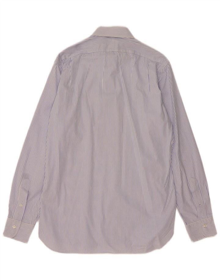 Polo Ralph Lauren Herrenhemd, Größe 15, mittelblau gestreift, Baumwolle