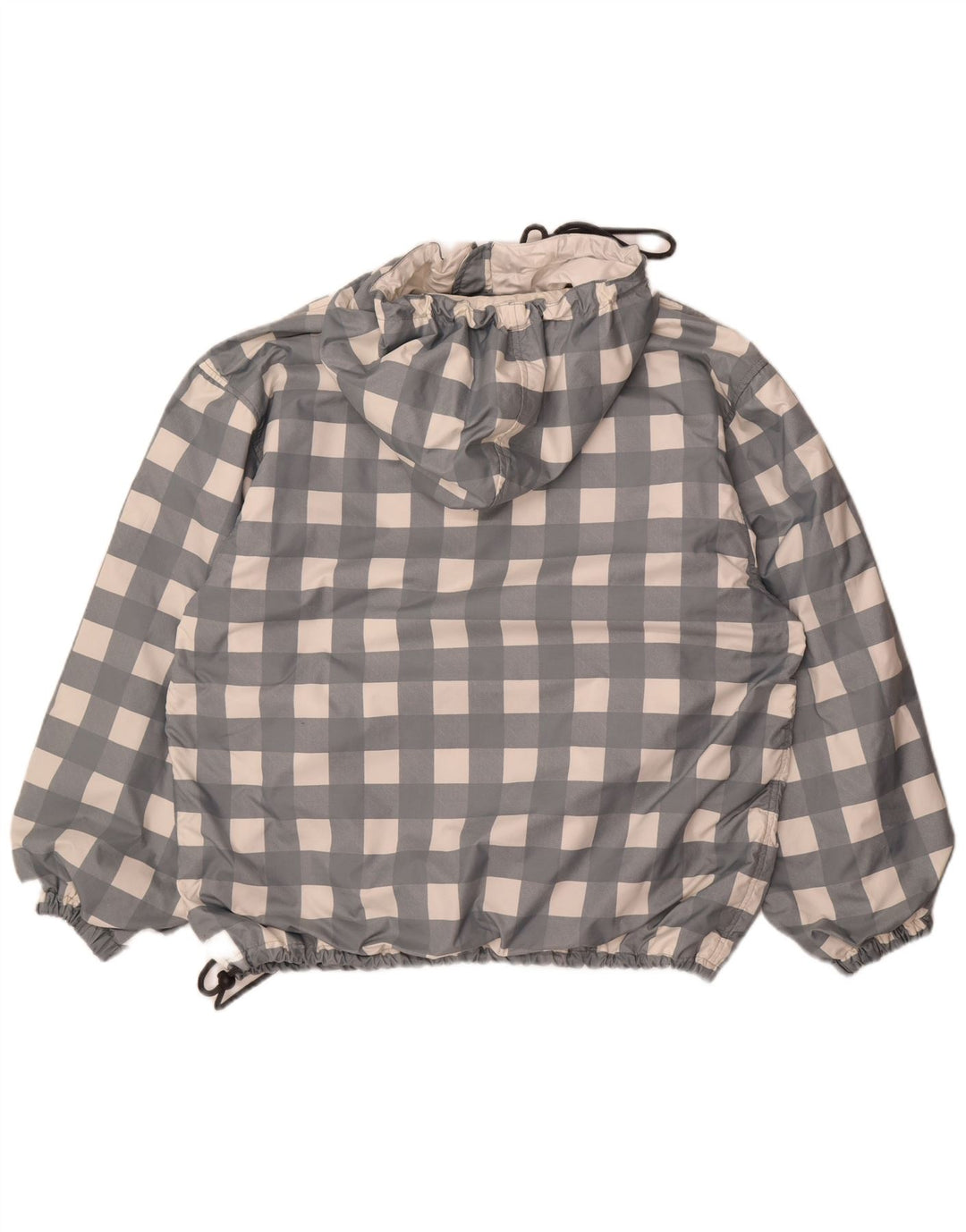 Belfe & Belfe Damen-Skijacke in Übergröße mit Kapuze, UK 16, Größe L, Grau, Gingham