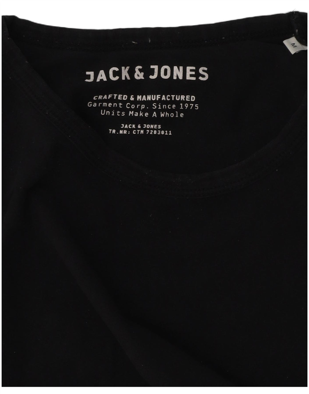 Jack & Jones Herren T-Shirt Top Medium Schwarz