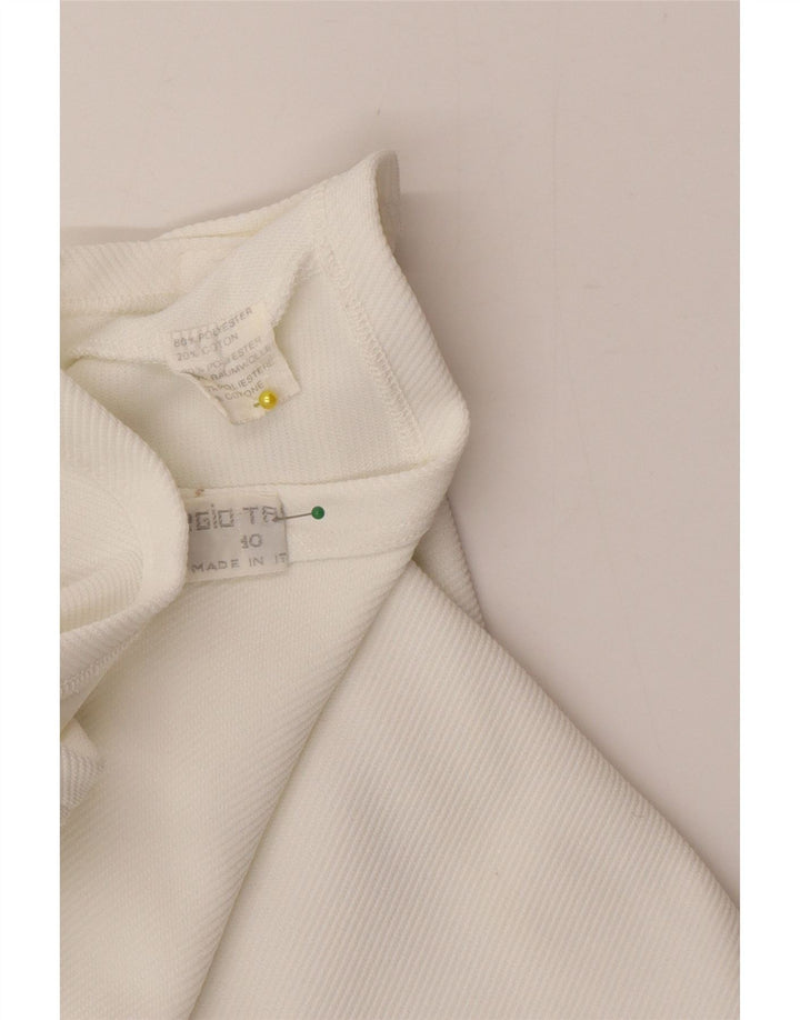 Sergio Tacchini Wickel-Tennisrock für Mädchen, 9–10 Jahre, weißes Polyester