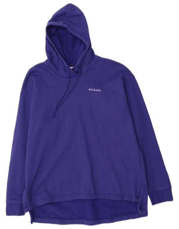 Columbia Damen Graphic Hoodie Pullover UK 16 Large Lila Baumwolle