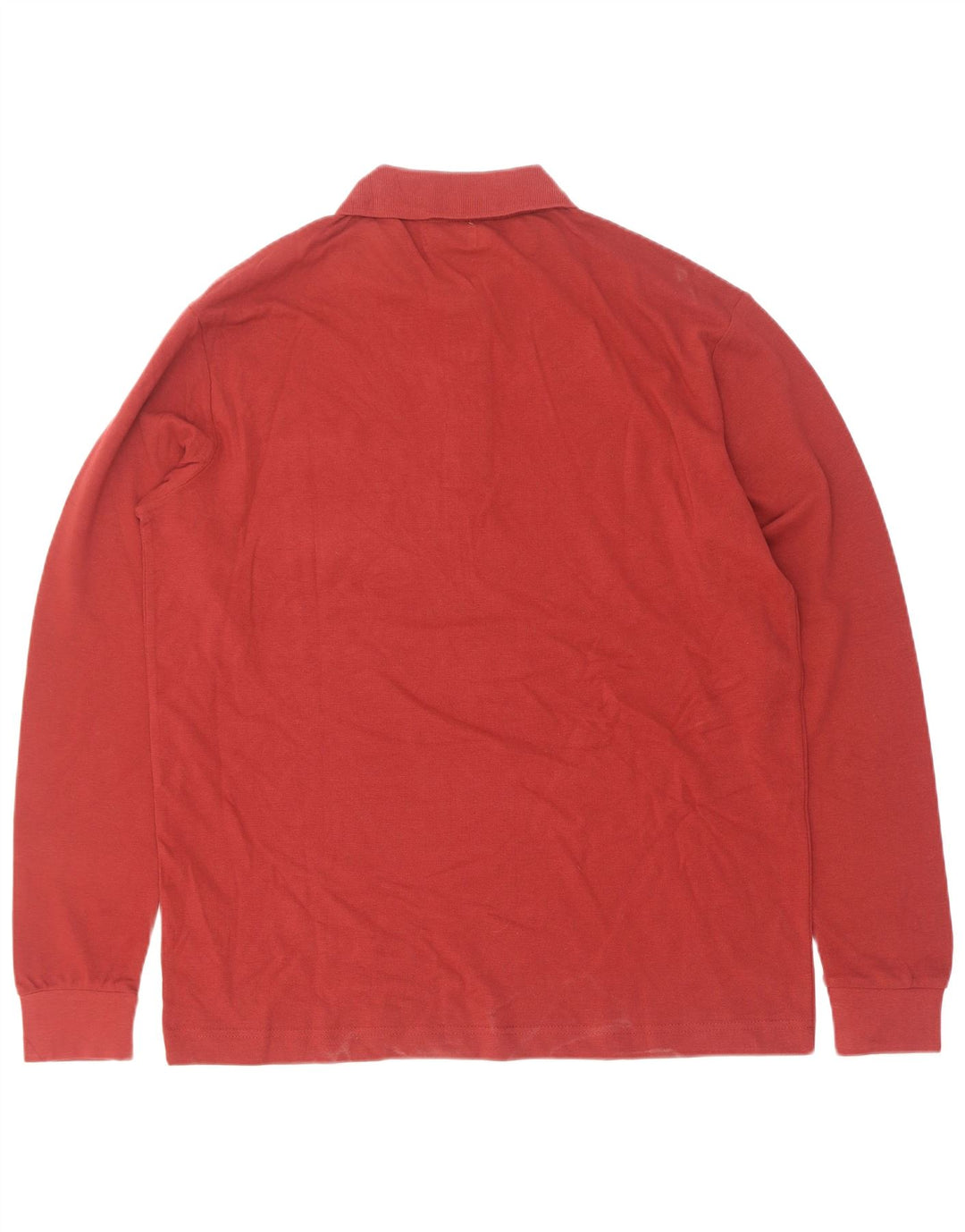 Kappa Herren Langarm-Poloshirt, große rote Baumwolle