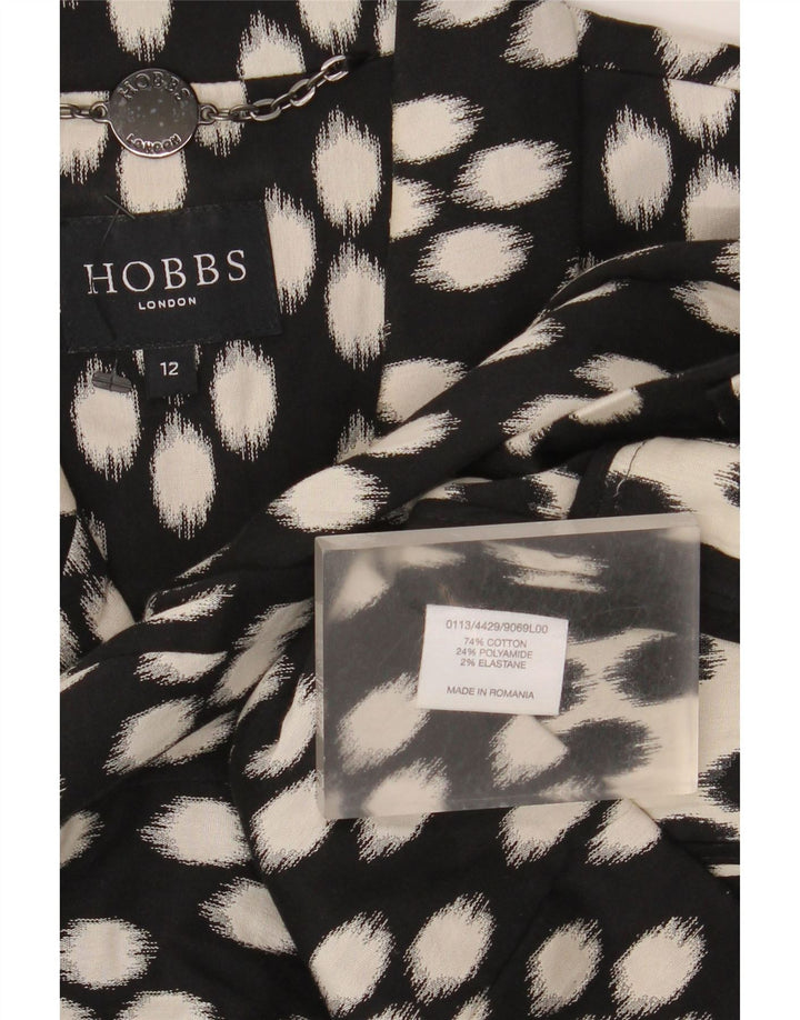 Hobbs Damen-Blazer mit 3/4-Ärmeln, offen, Gr. 12, mittelschwarz gefleckt