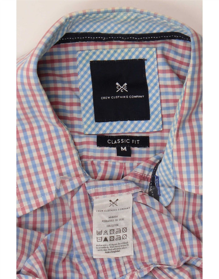 Crew Clothing Herren-Hemd mit klassischer Passform, mittelgroße, mehrfarbige Gingham-Baumwolle