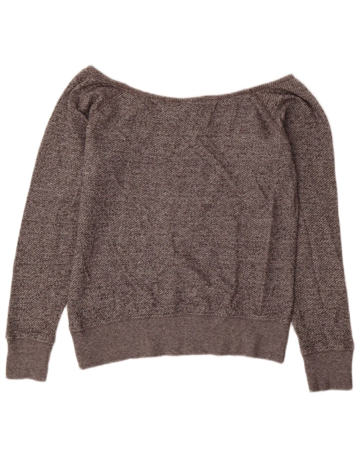 Schulterfreier Sweatshirt-Pullover für Damen von Hard Rock Cafe, Gr. 10, Größe S, Grau