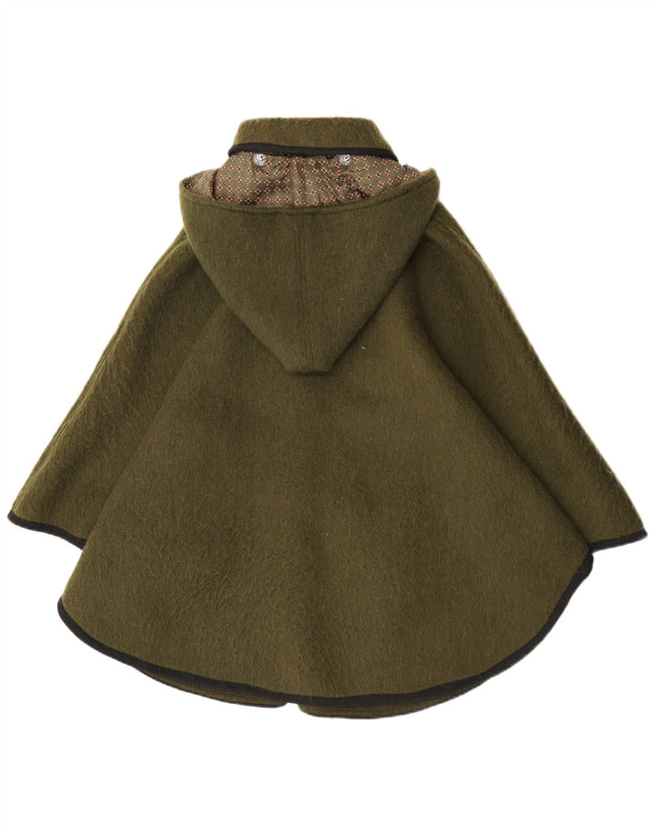 Orig. Dachstein Damen Kapuzen-Poncho-Mantel IT 40 Small Khaki Schurwolle