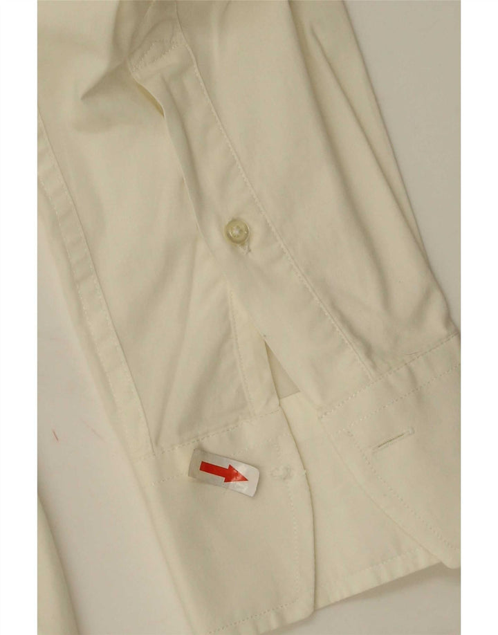 La Martina Herren-Grafik-Slim-Fit-Hemd, Größe L, Weiß