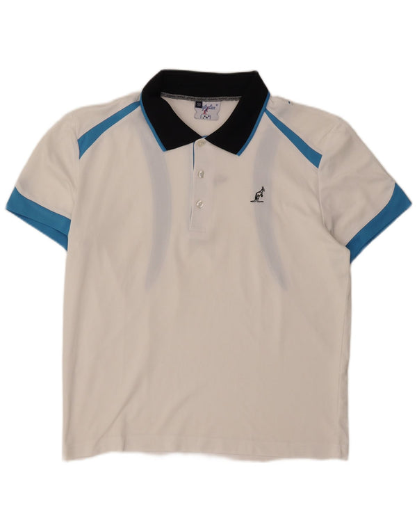AUSTRALIAN L'ALPINA Herren-Poloshirt IT 50 Mittelweiß Farbblock