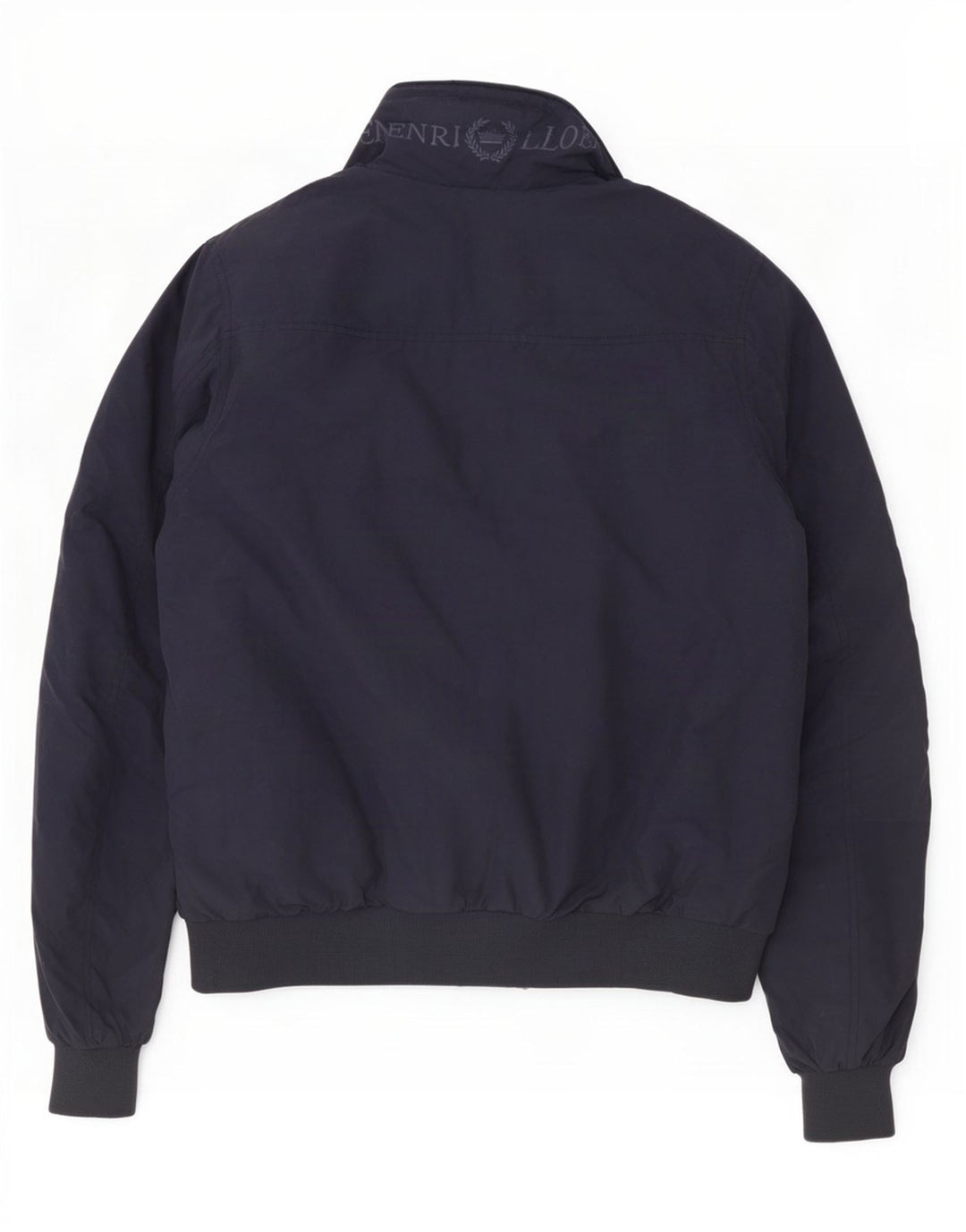 Henri Lloyd Herren-Bomberjacke mit Grafik, UK 40, großes marineblaues Nylon