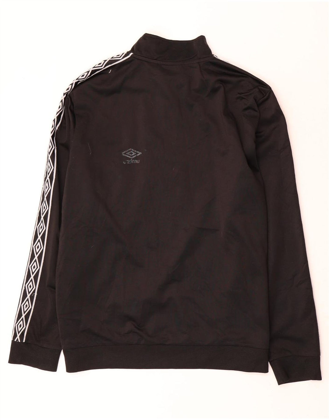 Umbro Herren-Trainingsanzug mit grafischem Pullover, 2XL, schwarzes, geometrisches Polyester