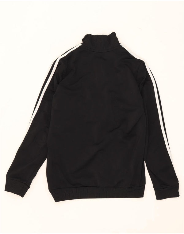 Adidas Jungen-Trainingsanzug-Top-Jacke, 11–12 Jahre, schwarzes Farbblockdesign