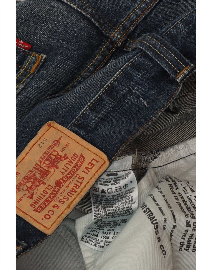 Levi's Herren 512 Capri Jeans W33 L22 Blaue Baumwolle