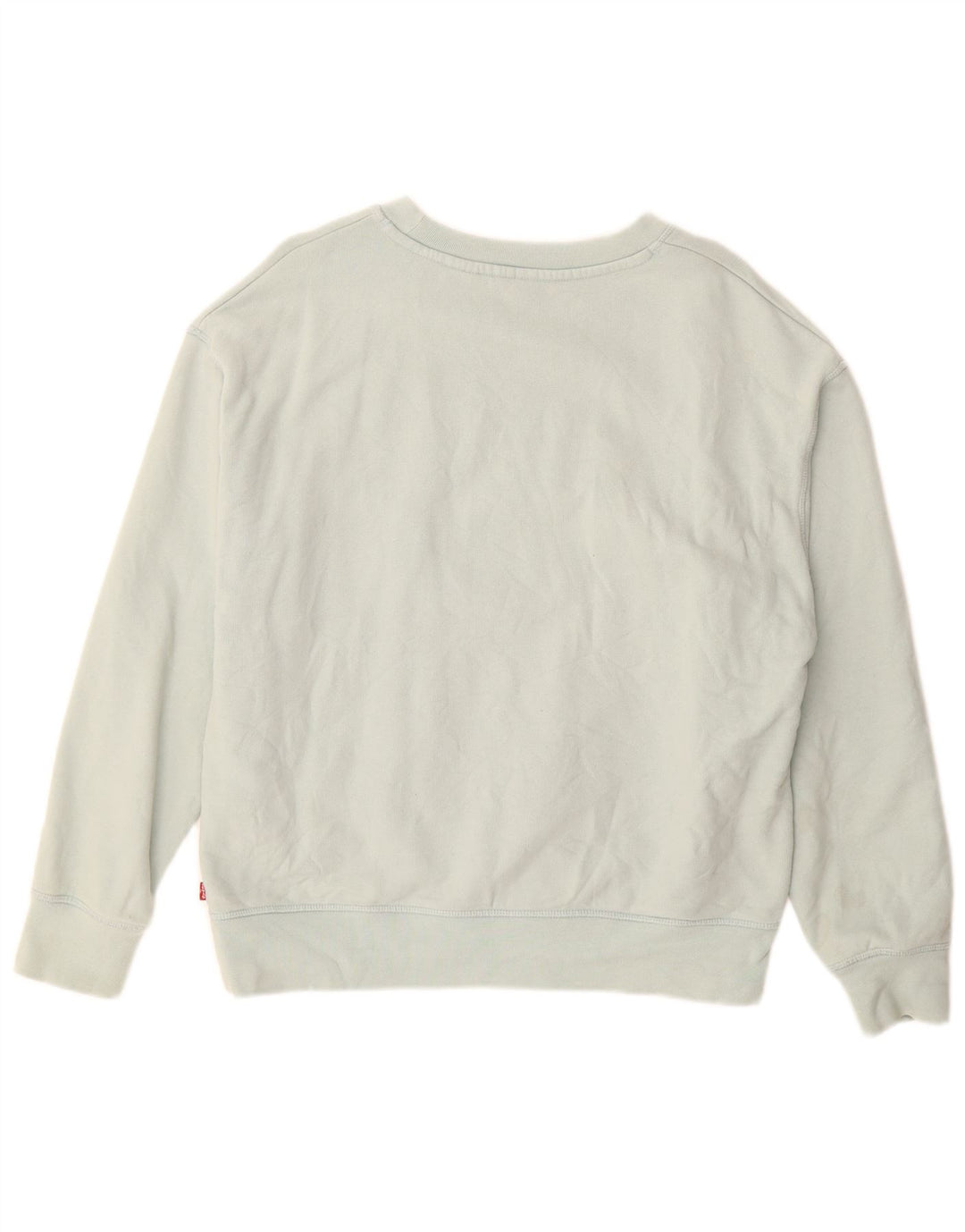 Levi's Damen Grafik-Sweatshirt-Pullover UK 14 Mitteltürkis Baumwolle