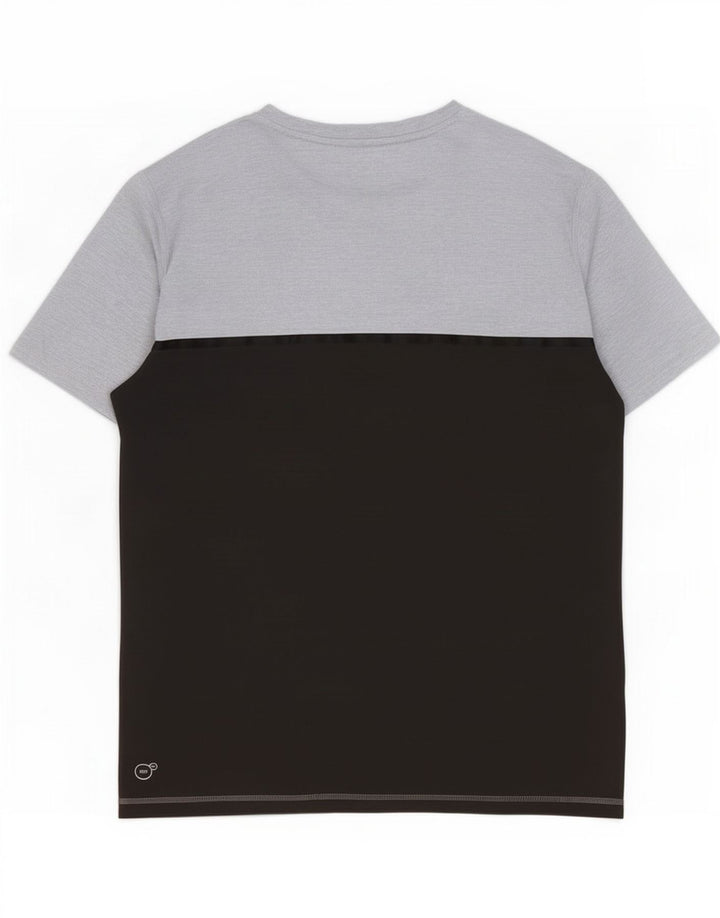 Puma Herren T-Shirt Top Small Grau Colourblock Polyester