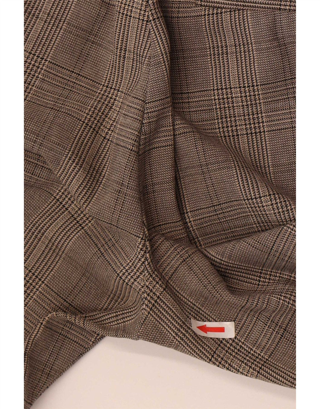 Zara Slim Chino-Hose für Damen, Größe S, W26, L25, grau kariert