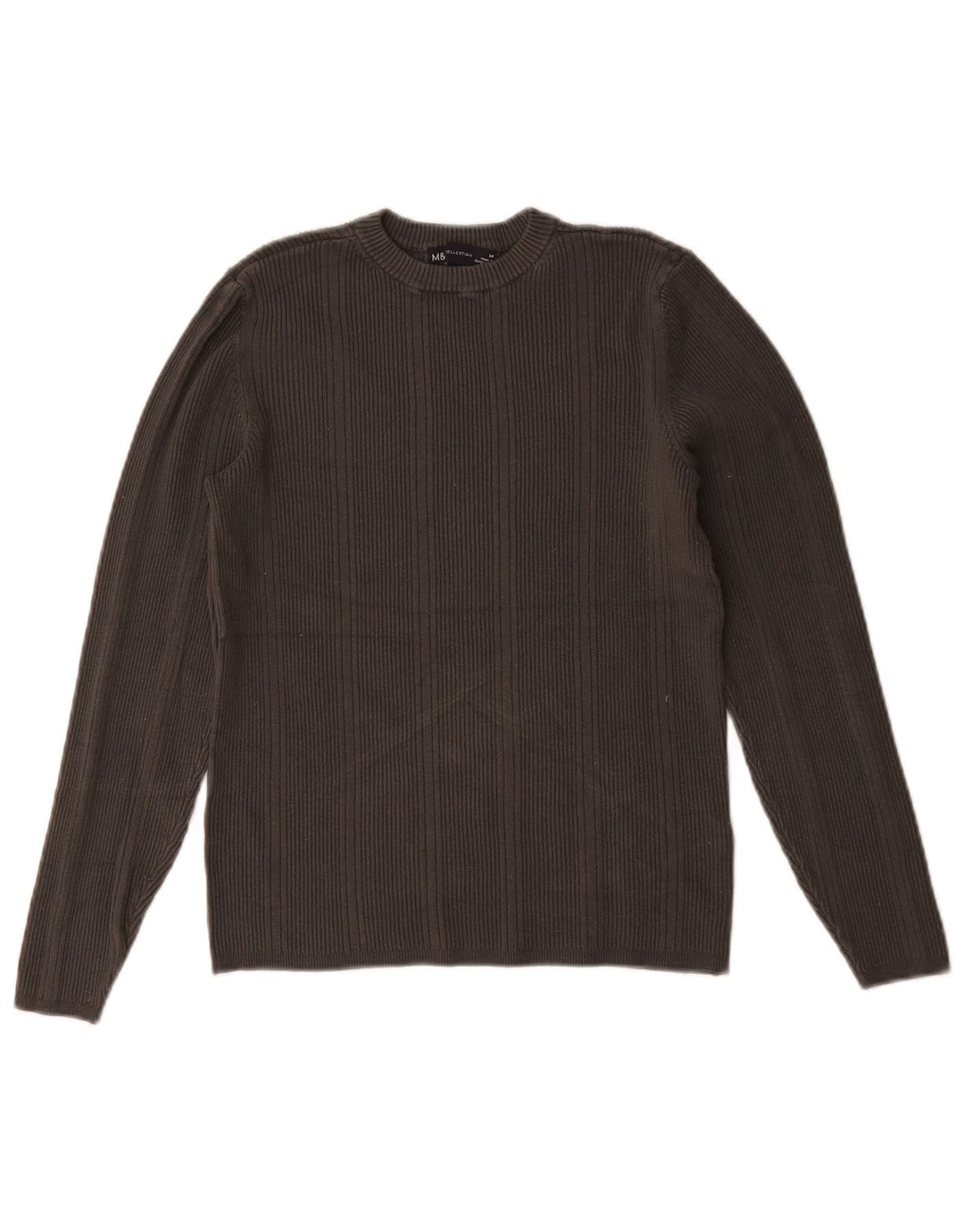 Marks & Spencer Damen Top Langarm UK 14 Mittelgraue Viskose