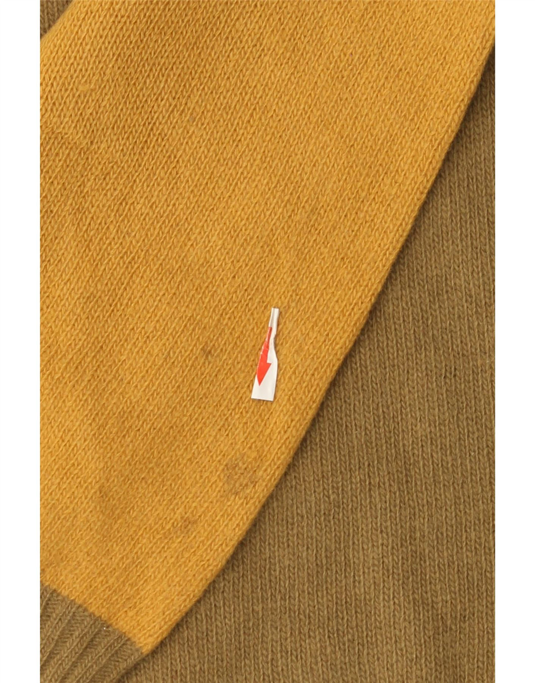 Stefanel Herren-Pullover mit Rundhalsausschnitt, Größe 52, groß, Khaki, Colourblock-Wolle