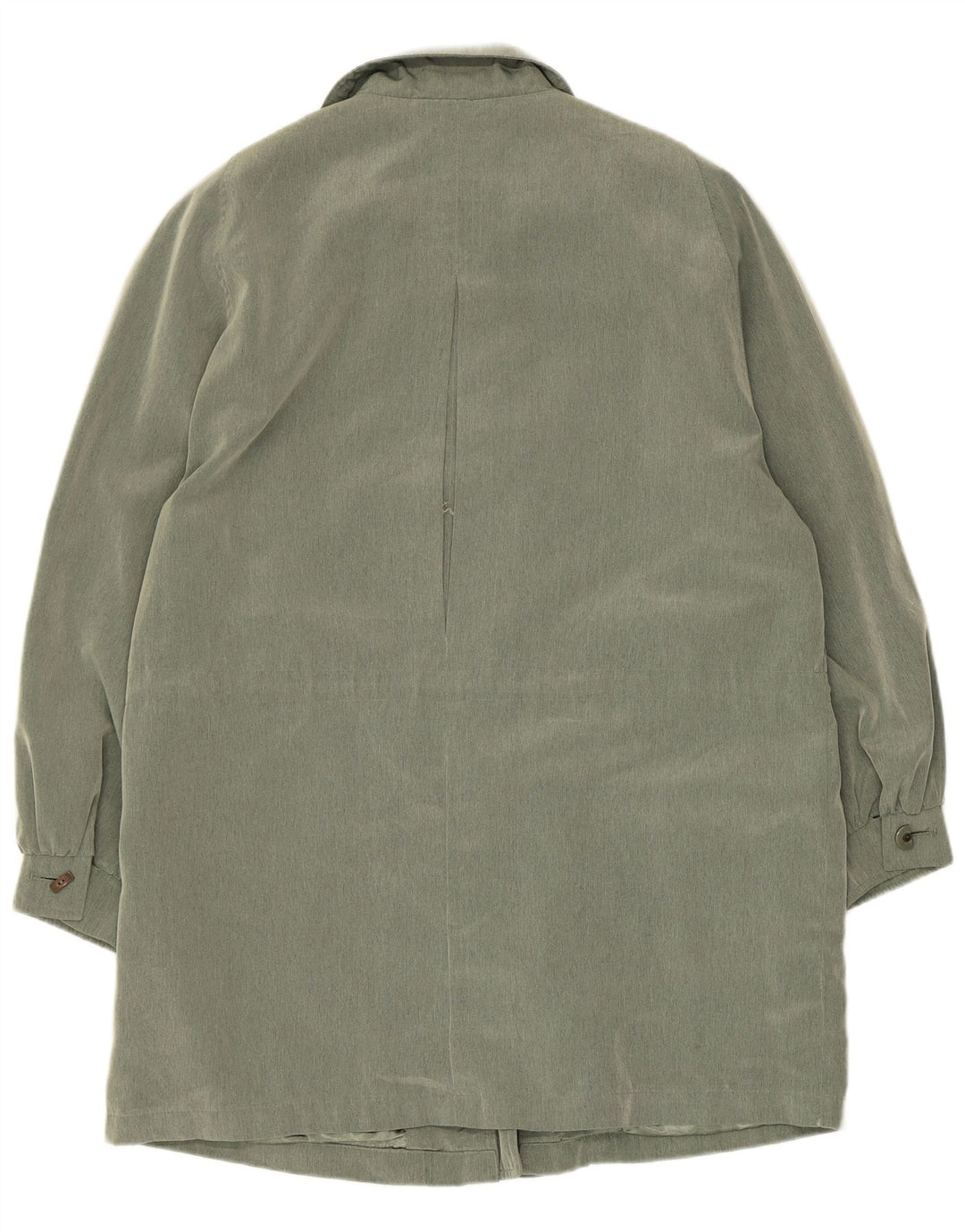 Vintage Damen Mantel UK 14 Großes grünes Polyester