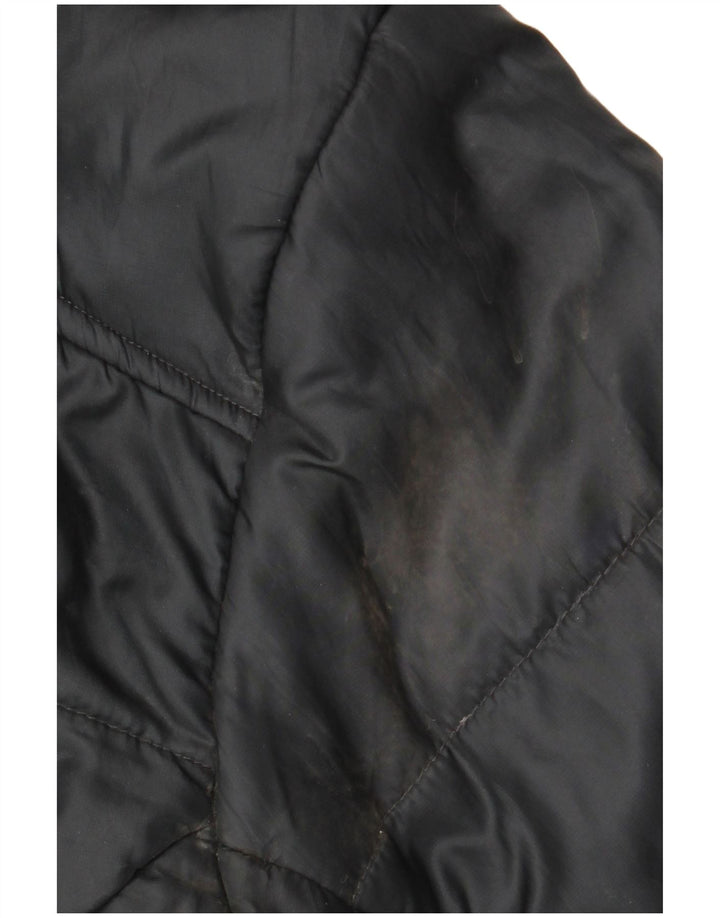 Weird Fish Wattierte Herrenjacke mit Kapuze, UK 38, Mittelschwarz, Polyester