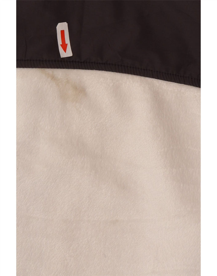 Fila Damen Fleecejacke UK 16 Large Weiß Colourblock Polyester