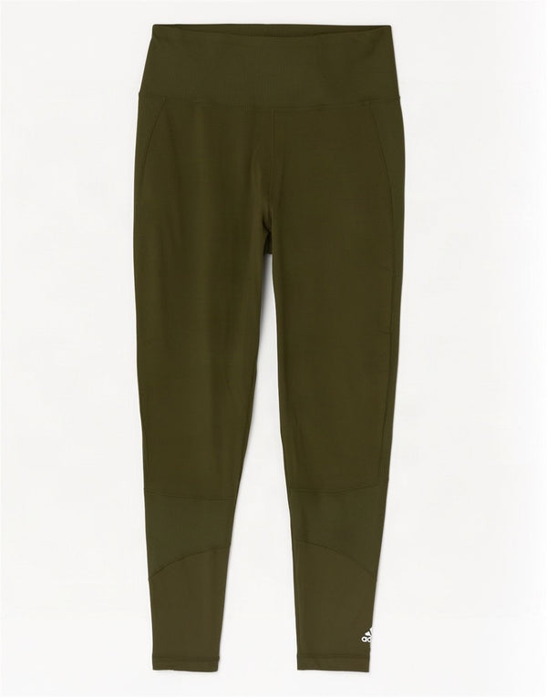 Adidas Damen Crop Leggings UK 16/18 Large Khaki