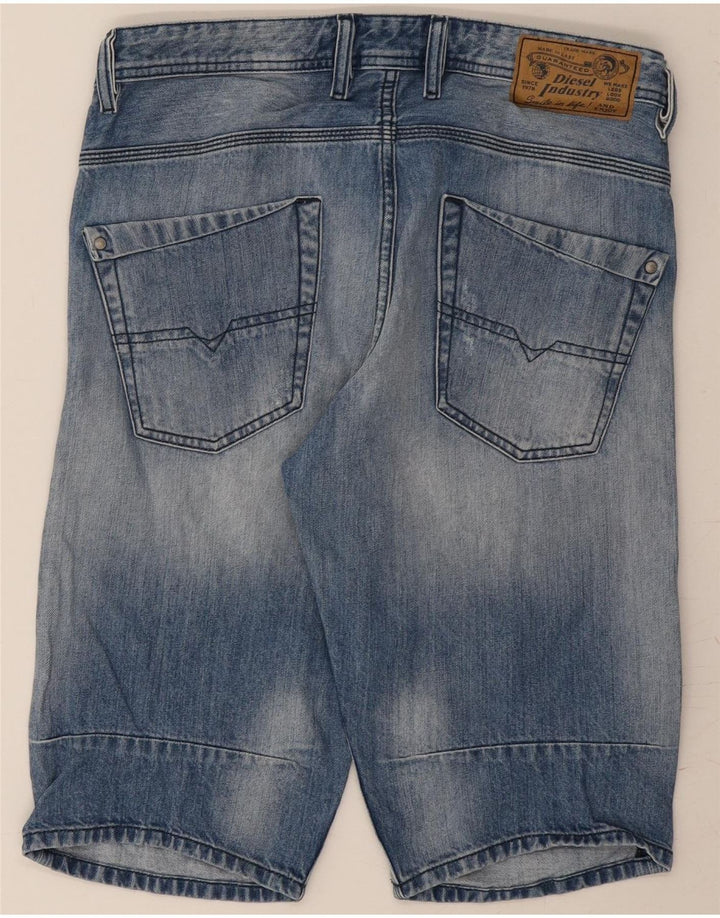 DIESEL Mens Distressed Denim Shorts  W31 Medium Blue Cotton Vintage Diesel and Second-Hand Diesel from Messina Hembry 