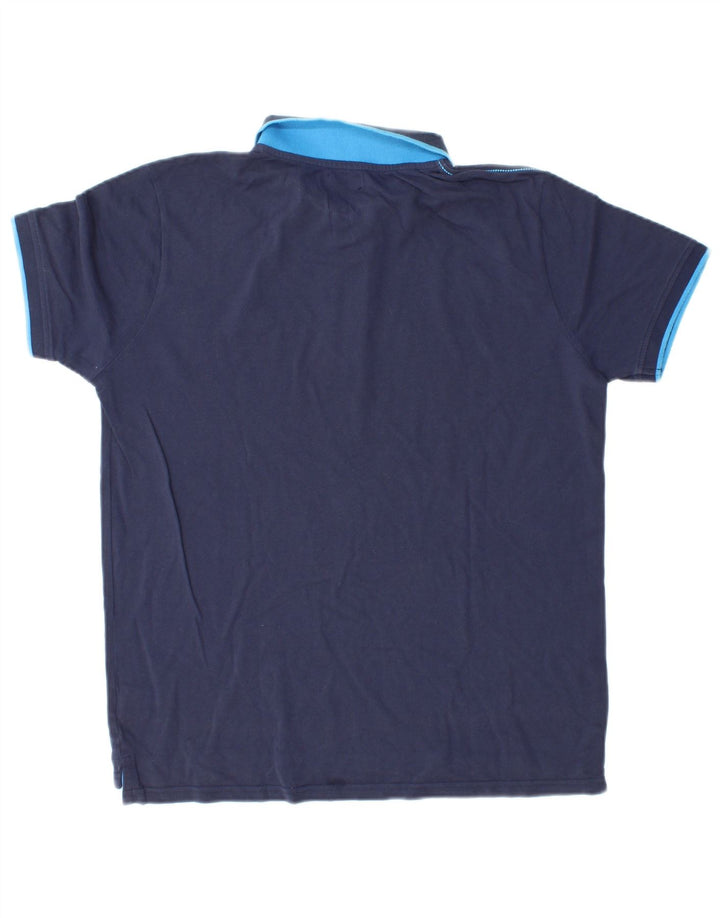 AVIREX Herren-Poloshirt, mittelgroß, marineblau, Baumwolle