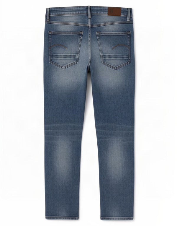 G-Star Damen Kate Straight Jeans W26 L26 Blaue Baumwolle