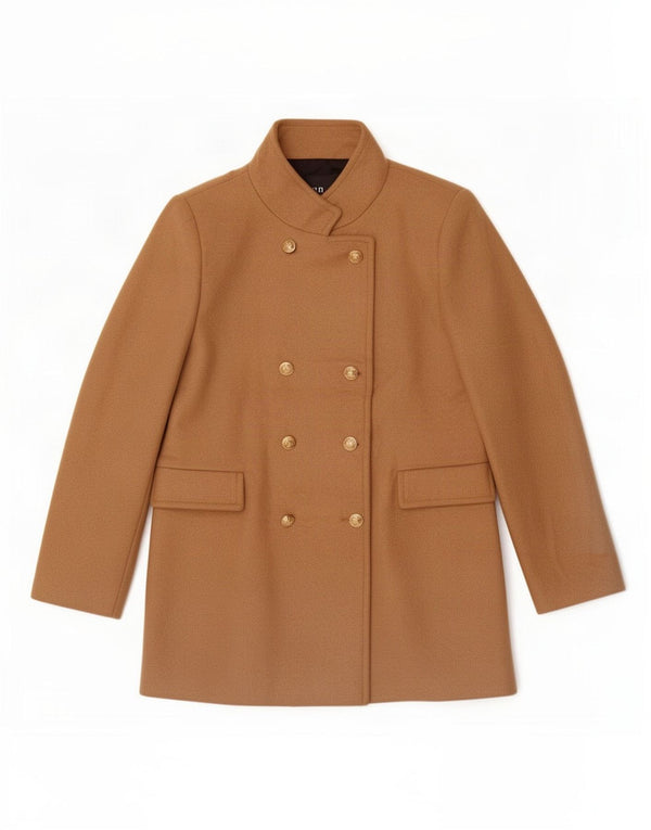 Zara Damen Pea Coat UK 20 2XL Beige Wolle