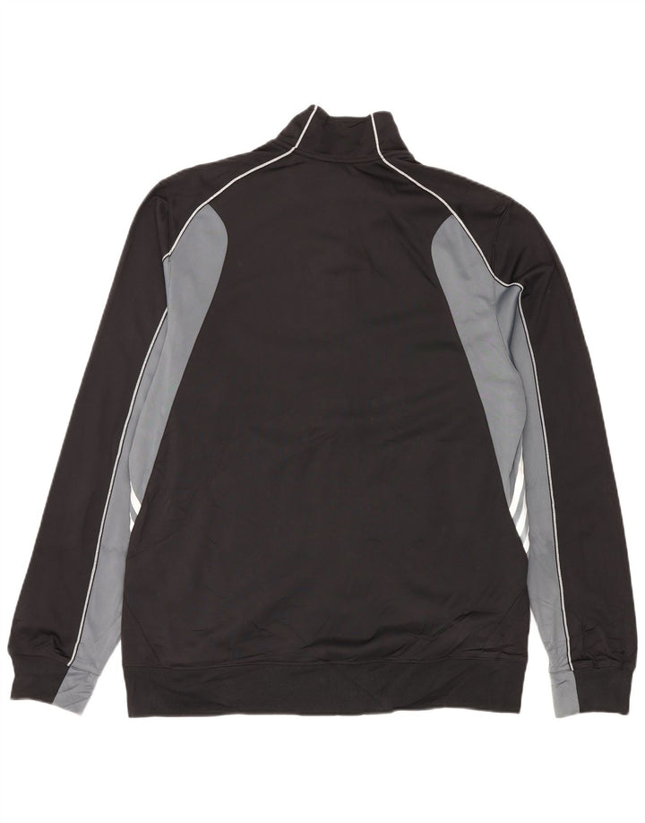 Adidas Herren-Trainingsanzug-Top-Jacke, großes schwarzes Farbblock-Polyester