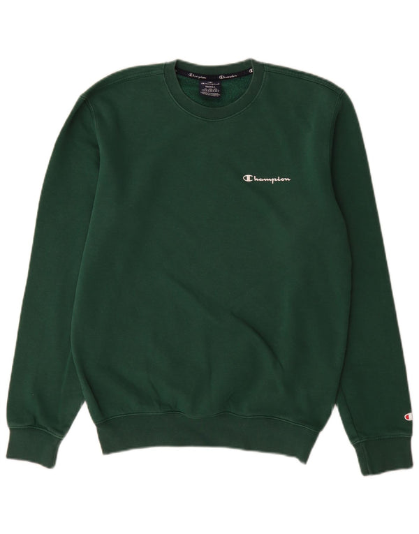 Champion Herren-Sweatshirt mit normaler Passform, klein, grüne Baumwolle