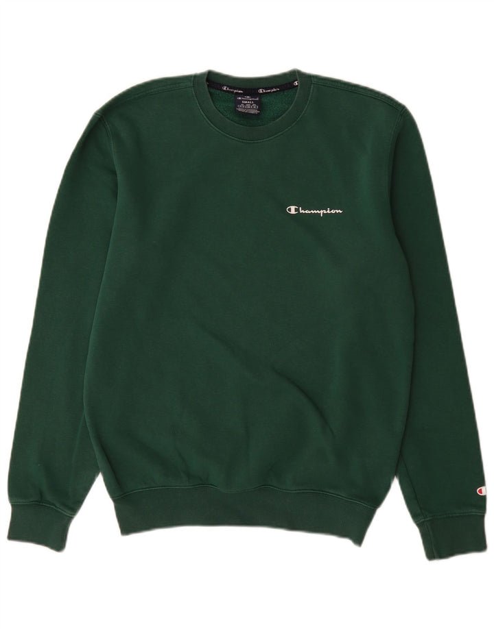 Champion Herren-Sweatshirt mit normaler Passform, klein, grüne Baumwolle