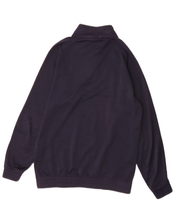 Umbro Herren-Pullover-Trainingsanzugoberteil mit Reißverschluss, reguläre Passform, XS, Marineblau, Sport