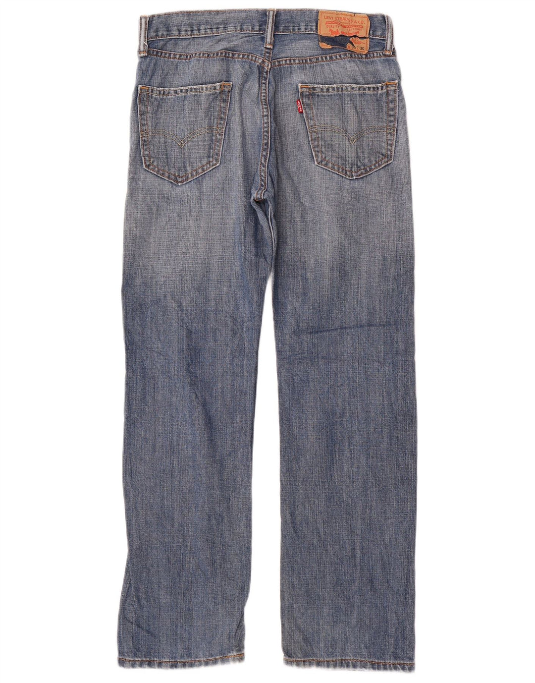 Levi's Herren 505 Straight Jeans W30 L30 Blaue Baumwolle