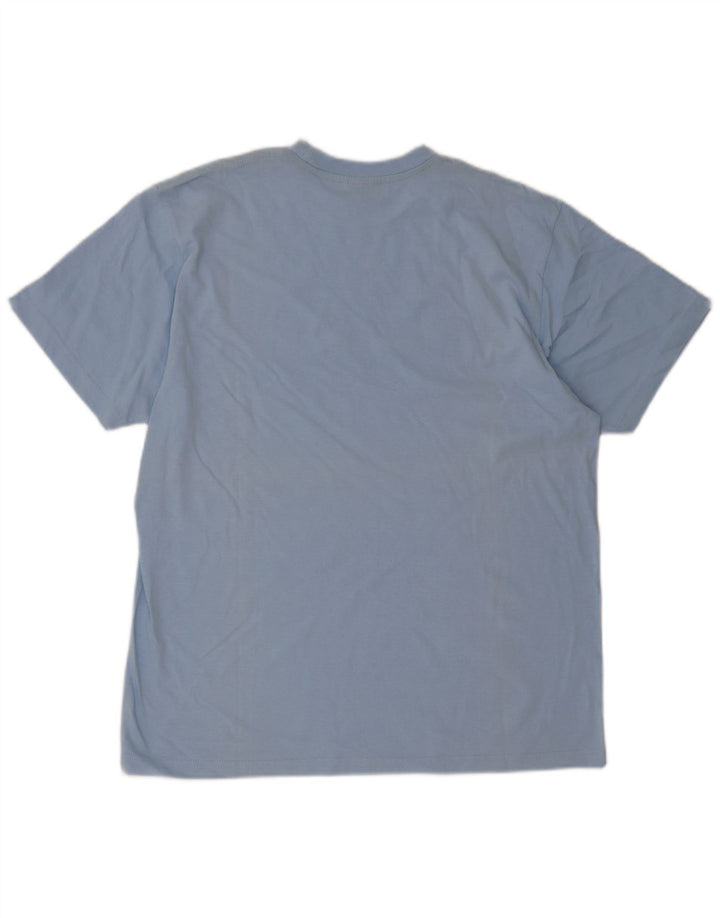 Champion Herren T-Shirt mit Grafik, Größe L, Blau