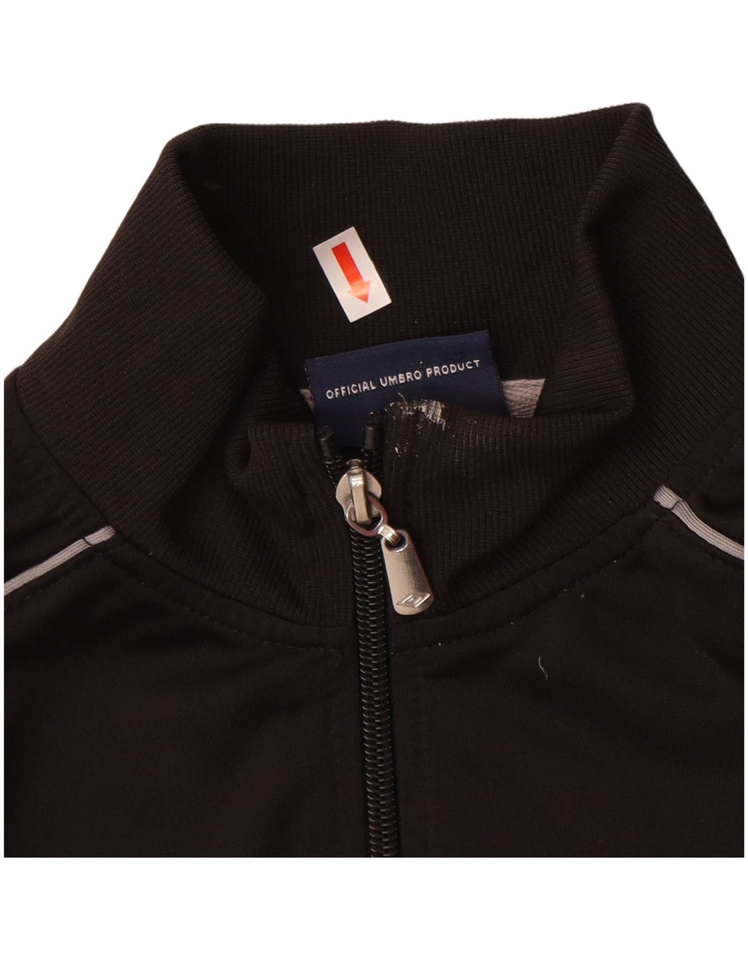 UMBRO Jungen-Trainingsanzug-Top-Jacke, 12–13 Jahre, XL, schwarzes Polyester