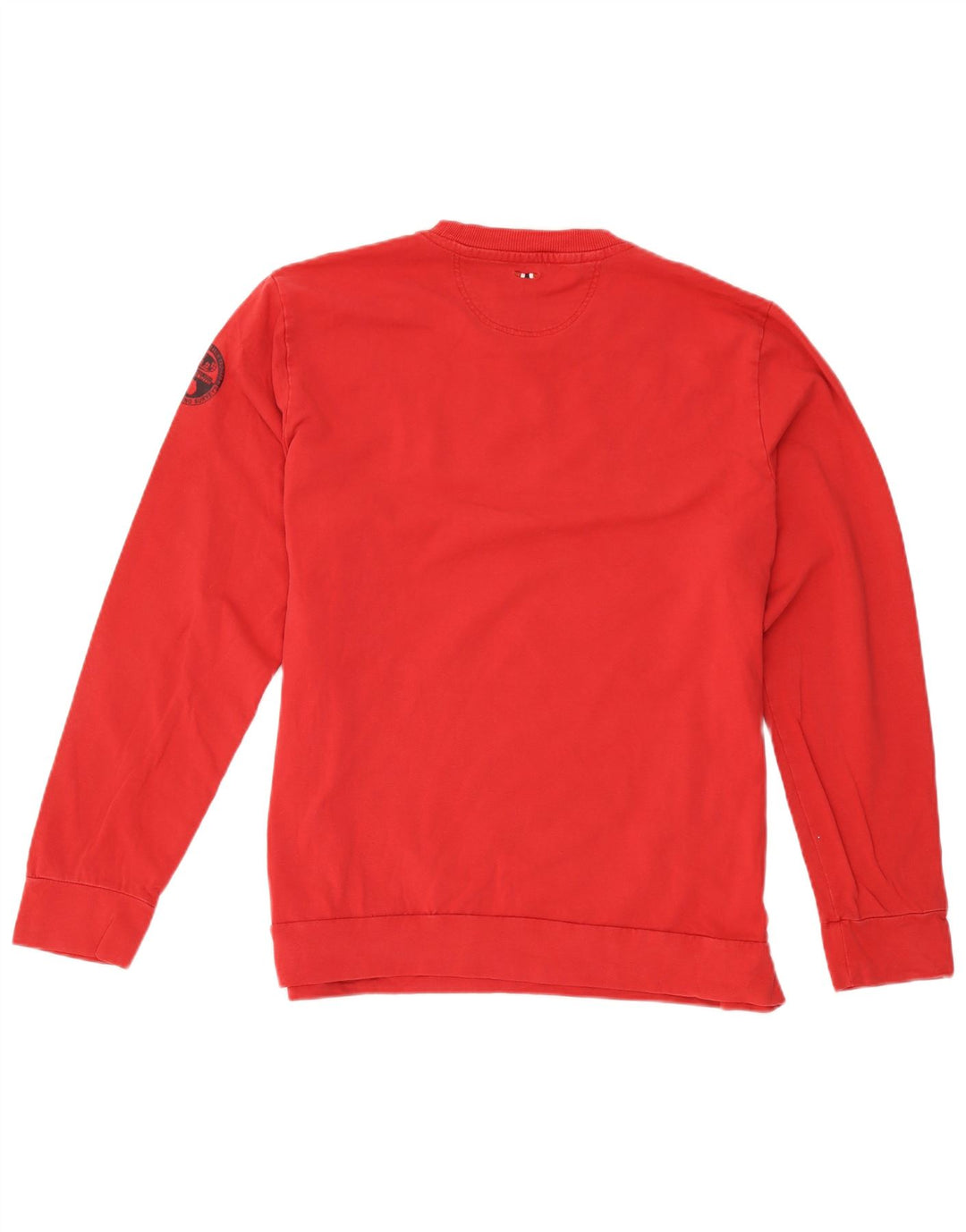 Napapijri Herren-Sweatshirt mit Grafik, 2XL, Rot, Farbblock