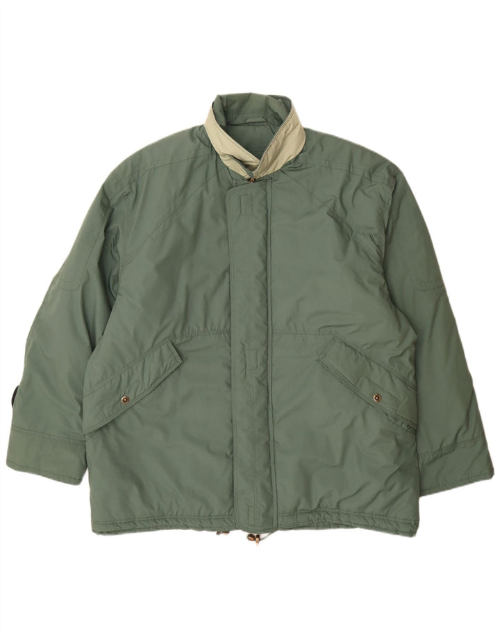Vintage Herren Wattierte Jacke UK 42 XL Grün