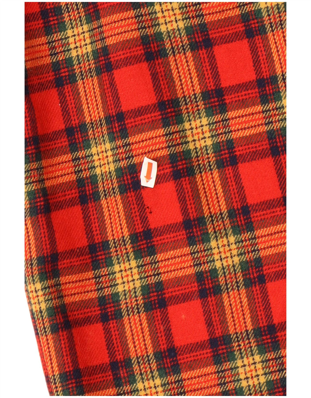 Vintage Damen Minirock W25 XS Rot kariert