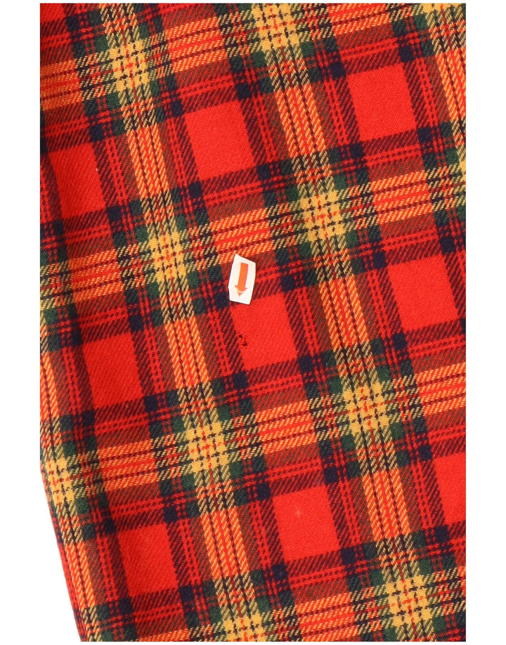 Vintage Damen Minirock W25 XS Rot kariert