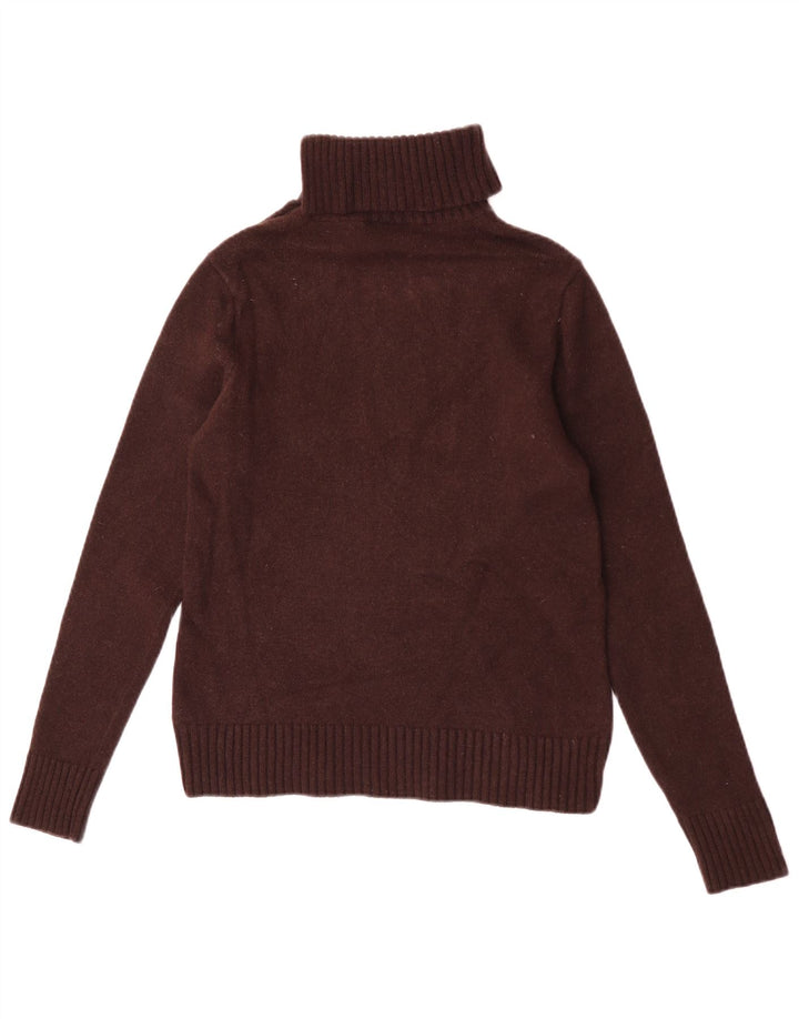 Rollkragenpullover für Damen von Ralph Lauren, UK-Gr. 14, große braune Wolle