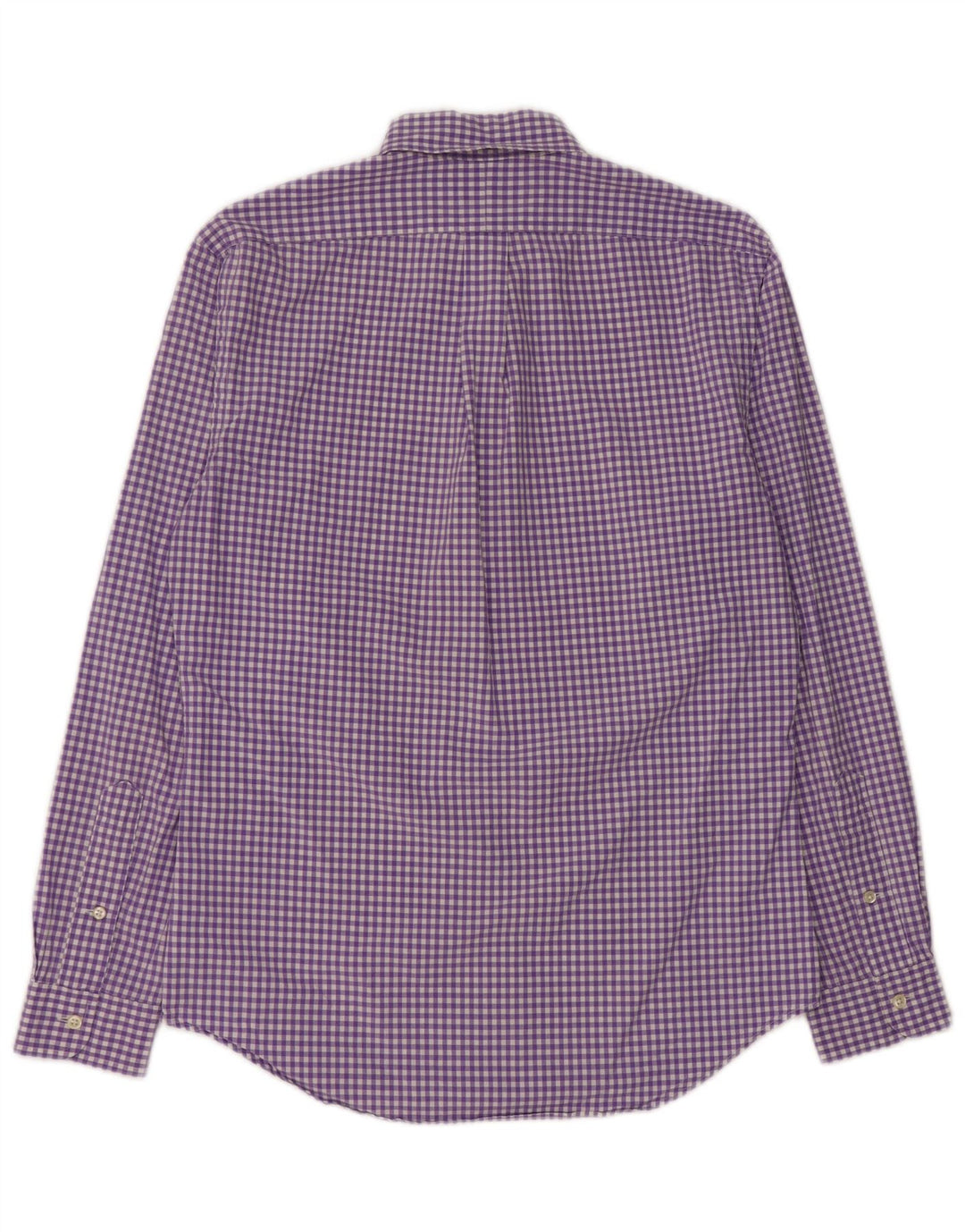 Ralph Lauren Slim-Fit-Hemd für Herren aus mittelvioletter Gingham-Baumwolle