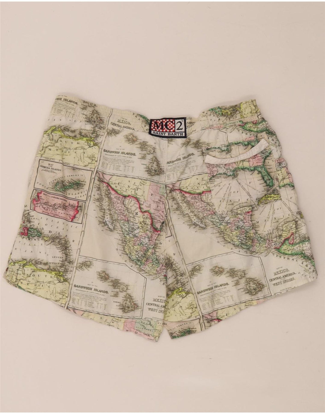 Saint Barth Herren-Badeshorts mit abstraktem Muster, 2XL, mehrfarbig