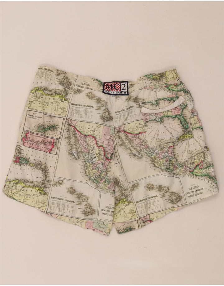 Saint Barth Herren-Badeshorts mit abstraktem Muster, 2XL, mehrfarbig