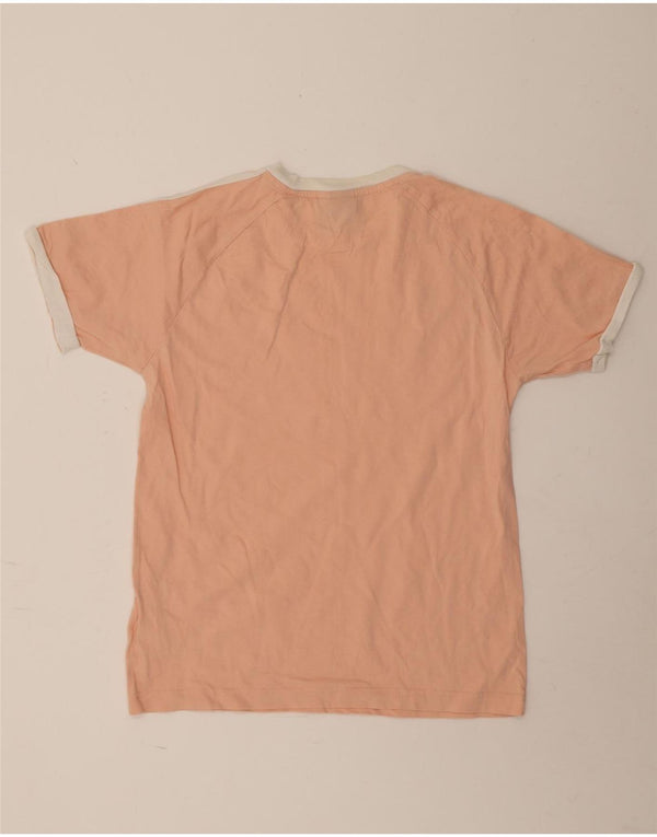 Adidas Damen T-Shirt Top UK 14 Mittelrosa Baumwolle
