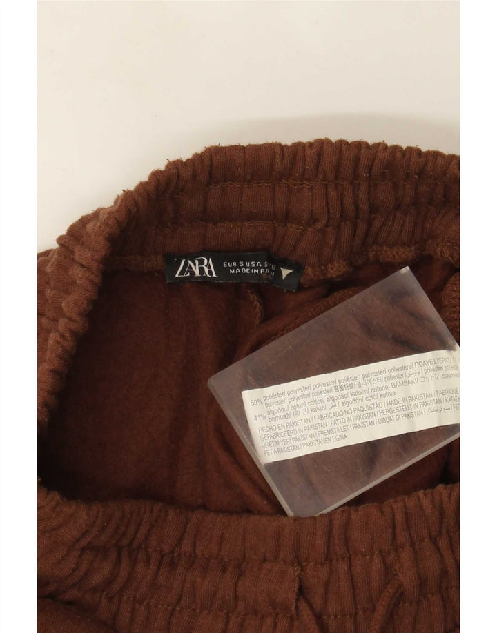 Zara Damen-Trainingshose, Jogginghose, Größe S, Größe S, braun, Polyester
